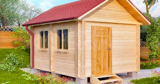 Баня из бревна под ключ в Казани - Цена от 3177 рублей | UpHouse