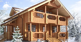 Строительство двухэтажного деревянного дома в Казани - UpHouse от 137631 рублей
