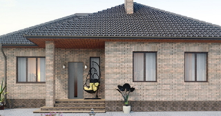 Дом 9 на 9 одноэтажный из бруса и газобетона в Казани - UpHouse от 13764 руб.