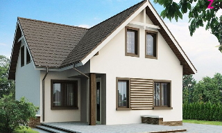 Проект дома 10 на 10 с мансардой в Казани - UpHouse от 317610 рублей