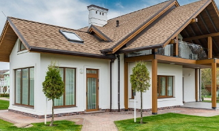 Проект дома с мансардой в Казани | цена от 317610 рублей от UpHouse
