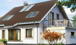 Проект дома 6 на 6 с мансардой в Казани | UpHouse цены от 317610 рублей