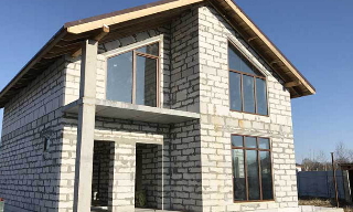 Проект двухэтажного дома из пеноблоков в Казани - UpHouse от 3706 рублей