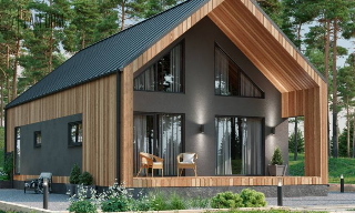 Проекты двухэтажных каркасных домов в Казани - UpHouse от 3706 рублей