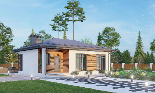 Проект одноэтажного дома 80 кв. м в Казани | UpHouse | цена от 317610 рублей