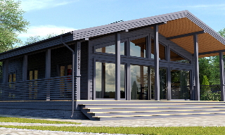 Проекты одноэтажных каркасных домов на заказ в Казани | UpHouse от 3706 рублей