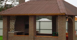 Беседка из кирпича под ключ в Казани цена от 3282 рублей - UpHouse