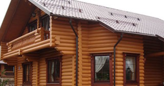Строительство дома из оцилиндрованного бревна в Казани - от 137631 рублей