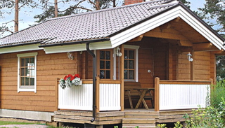 Дом с верандой и террасой - строительство домов в Казани | UpHouse от 137631 руб.