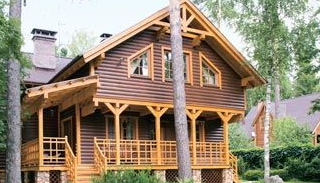 Строительство двухэтажного деревянного дома в Казани - UpHouse от 137631 рублей