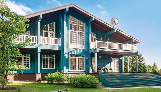 Строительство двухэтажного дома с террасой в Казани - UpHouse от 137631 рублей