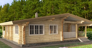 Одноэтажный деревянный дом под ключ в Казани от UpHouse - строительство и продажа от 137631 руб.