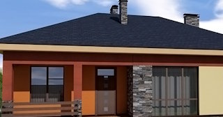 Одноэтажный дом 150 кв м с террасой от UpHouse в Казани от 137631 руб