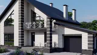 Проект двухэтажного дома бесплатно в Казани в 2025 году - UpHouse