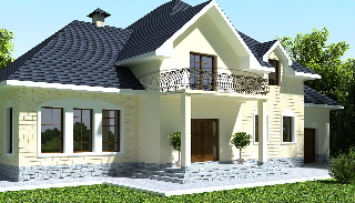 Проект дома с верандой в Казани - проектирование домов и сооружений | UpHouse от 3706 рублей