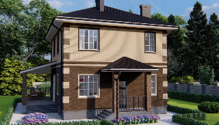 Проекты двухэтажных домов в Казани от 3706 рублей - UpHouse