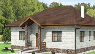 Проекты одноэтажных домов с котельной в Казани - UpHouse от 317610 рублей