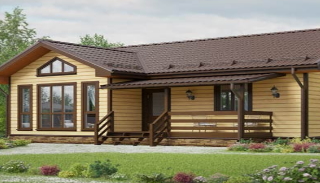 Проекты одноэтажных каркасных домов от 317610 рублей в Казани - UpHouse