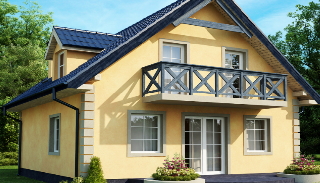 Проекты домов с балконом в Казани от UpHouse - современные и функциональные решения от 3706 рублей